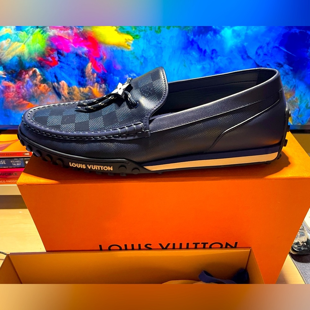 Louis Vuitton Navy Blue Loafers - Rare & brand new condition!  Size: 12